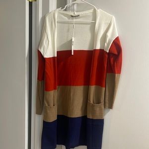 Ecowish Fall Long Open Front Sweater. Size M